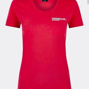 Porsche Motorsport Women’s Red Short Sleeve Tee - NWT- Size XS